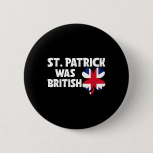 St Patrick war die britische Flagge Patriotic St P Button