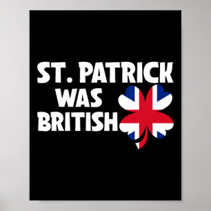 St Patrick war die britische Flagge Patriotic St P Poster