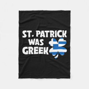 St Patrick war die griechische Flagge Patriotic St Fleecedecke