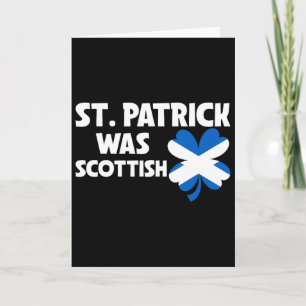 St. Patrick war schottisch Flagge Patriotischer St Karte