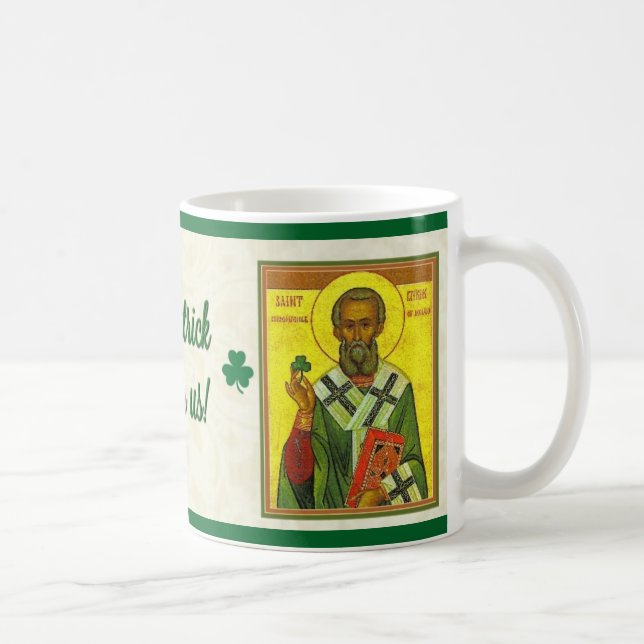 St- PatrickBischof des Irland-Katholisch-Heiligen Kaffeetasse (Rechts)
