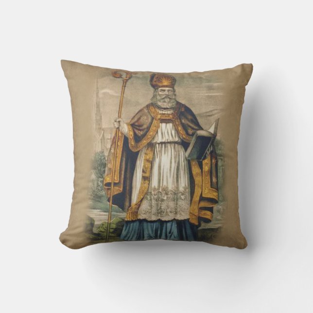 St- PatrickBischof von Irland-Katholischem Kissen (Vorderseite)