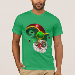 ST- PATRICKjuwel-EULE UND ELF-HUT MIT KLEEBLATT T-Shirt