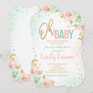 St. Patrick's Baby Shower Einladung irische Dusche