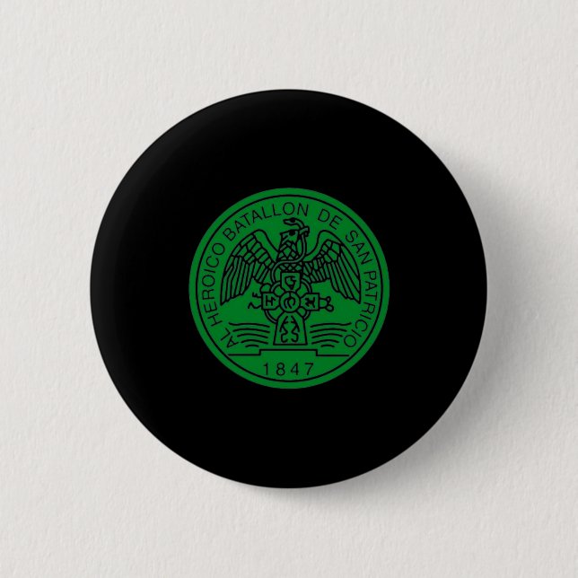 St Patricks Bataillon San Patricios Irisch Mexikan Button (Vorderseite)