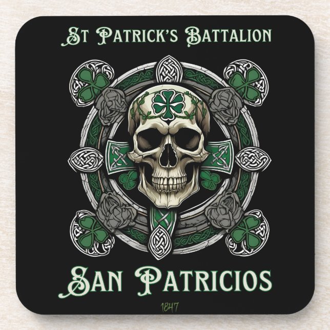 St. Patrick's Bataillon San Patricios Untersetzer (Vorderseite)