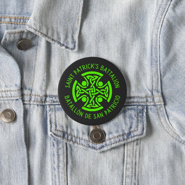 St. Patrick's Battalion San Patricios Katholik Button (Beispiel)