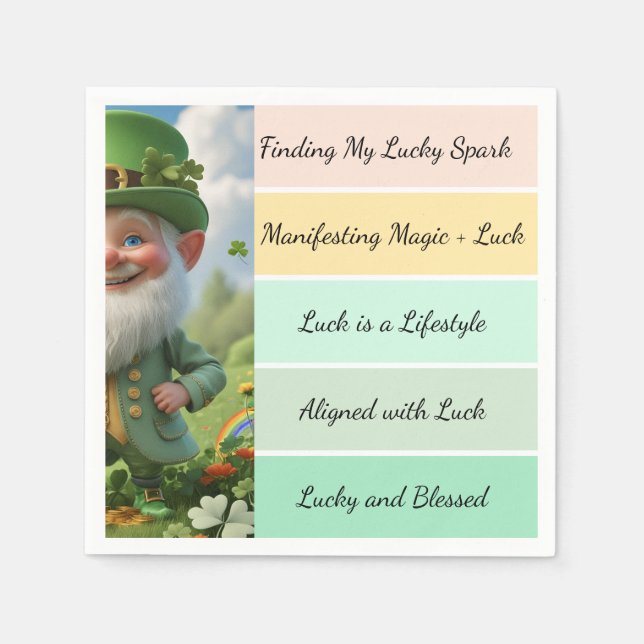 St. Patricks Bekräftigung Serviette (Vorderseite)