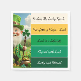 St. Patricks Bekräftigung Serviette