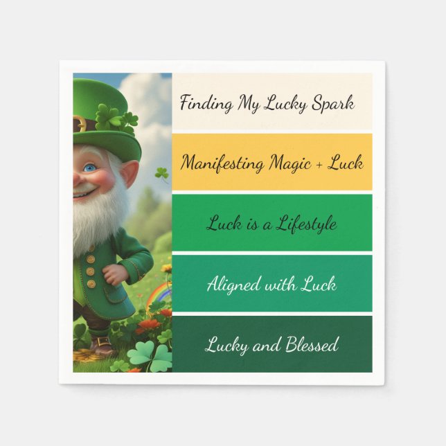 St. Patricks Bekräftigung Serviette (Vorderseite)