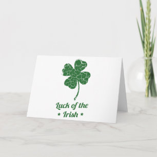 st patricks bekümmertes Glücksklee Karte