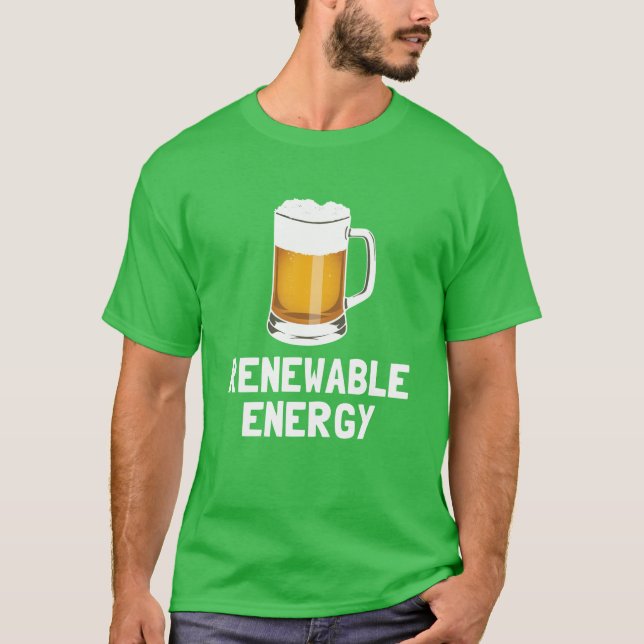 St. Patricks Bier für erneuerbare Energien T-Shirt (Vorderseite)