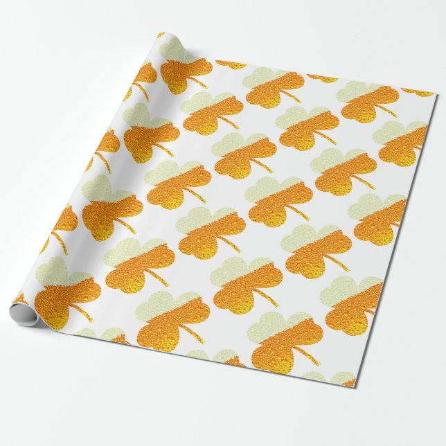 St. Patricks Bierklee Geschenkpapier (Ungerollt)