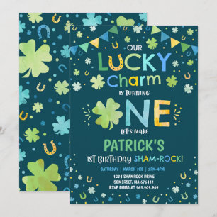 St. Patrick's Birthday Invitation Lucky Charm