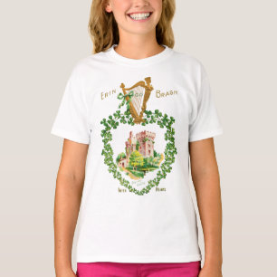 St Patrick's Blarney Castle Irish Harp of Erin T-Shirt