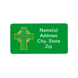"St. Patrick's Breastplate" - Adressetikett