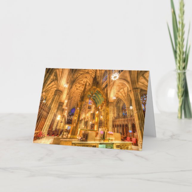 St Patrick's Cathedral Manhattan New York Karte (Vorderseite)