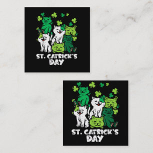 St Patricks Catricks Day Katzen Saint Pattys Mitteilungskarte