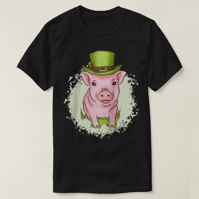 ST PATRICK'S DAMINI PIG St T-Shirt (Design vorne)