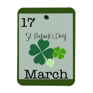 St Patrick's Day 17 März 2023 Erinnerung Magnet