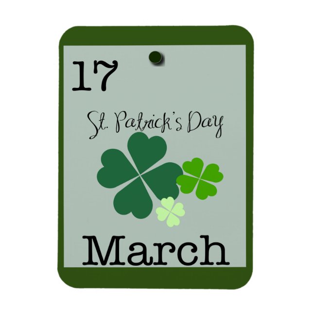 St Patrick's Day 17 März 2023 Erinnerung Magnet (Vertikal)