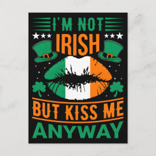 St. Patrick's Day 2026: Küss mich, ich bin irisch, Feiertagspostkarte