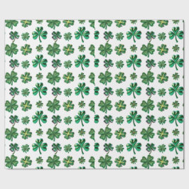 St. Patrick's Day 3D Irish Clover Geschenkpapier