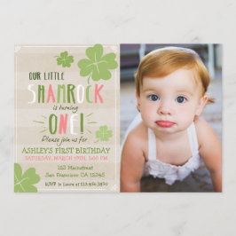 St. Patrick's Day 4 Leaf Clover Geburtstag Einladu Einladung