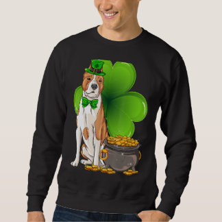 St Patrick's Day American Staffordshire Terrier Sh Sweatshirt