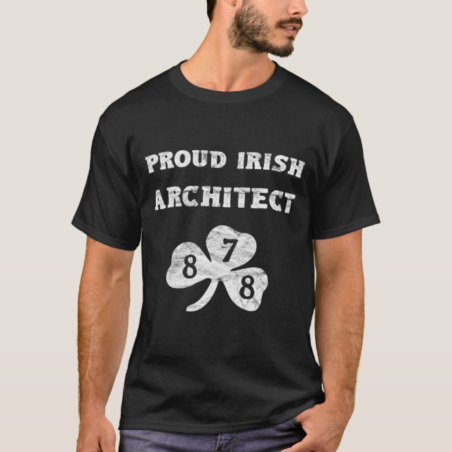 St Patricks Day Architect Pittsburgh 878 T-Shirt (Vorderseite)