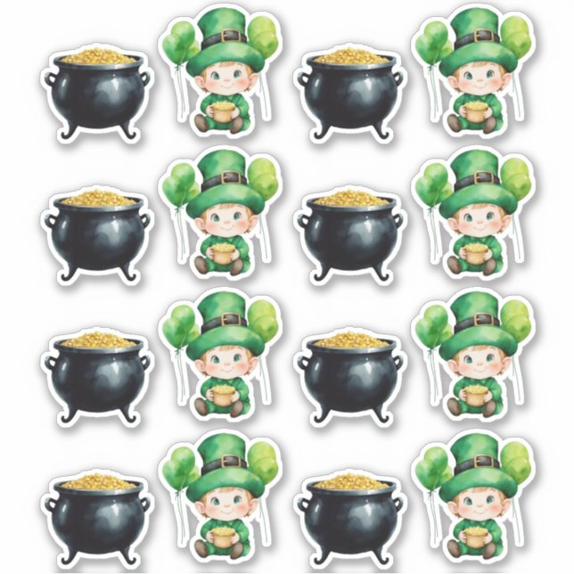 St. Patrick's Day Aufkleber (Vorderseite)