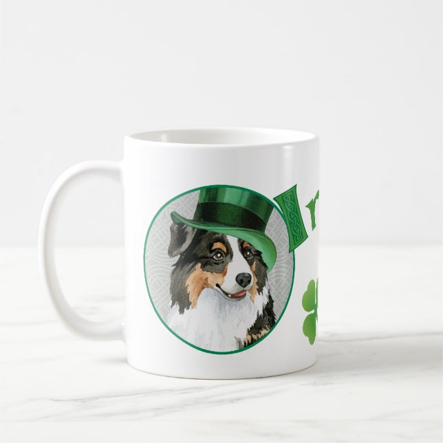 St. Patrick's Day Aussie Kaffeetasse (Links)
