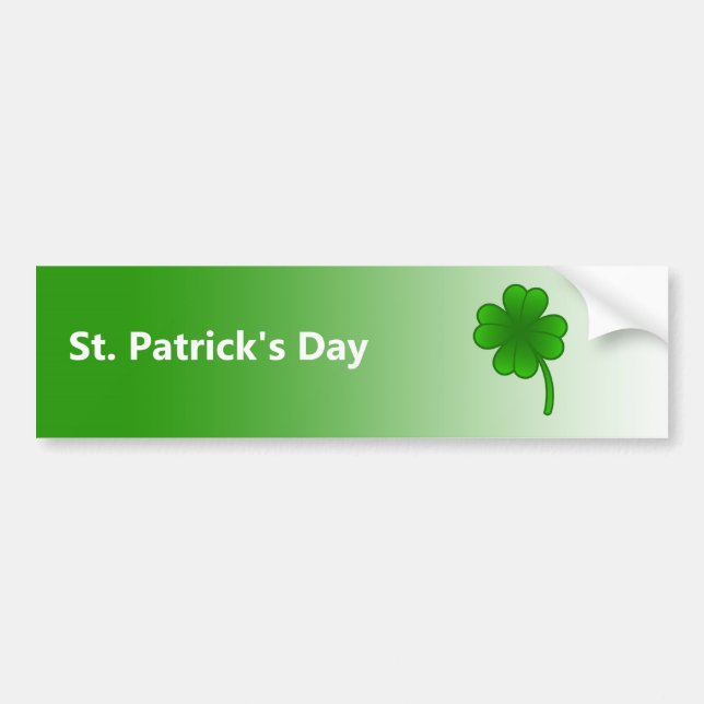 St. Patrick's Day Autoaufkleber (Vorne)