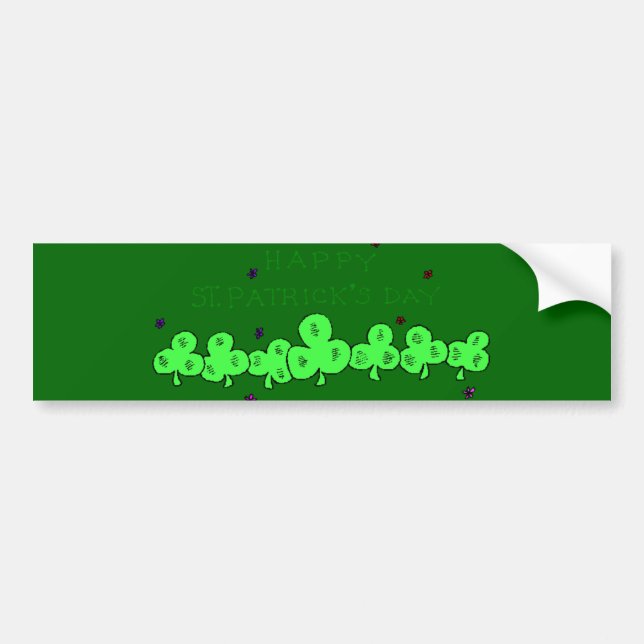 St. Patrick's Day Autoaufkleber (Vorne)