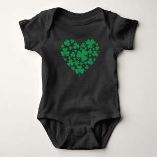 St. Patrick's Day Baby Bodysuit - Lucky Kleeblatt  Strampler