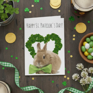 St. Patrick's Day Baby Bunny Karte