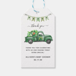 St. Patrick's Day Baby Shower Vielen Dank Geschenkanhänger