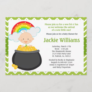 St Patricks Day Babydusche Einladung