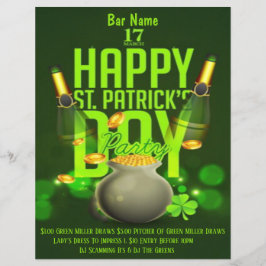 St. Patrick's Day Bar Event Flyer