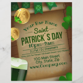 St Patrick's Day Bar Event Party Flyer