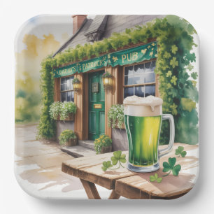 St. Patrick's Day Bar Pub Party Pappteller