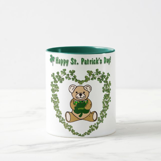 St. Patrick's Day Bären Tasse (Zentrum)