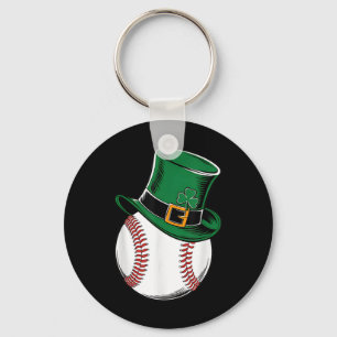 St Patricks Day Baseball Kleeblatt Schlüsselanhänger