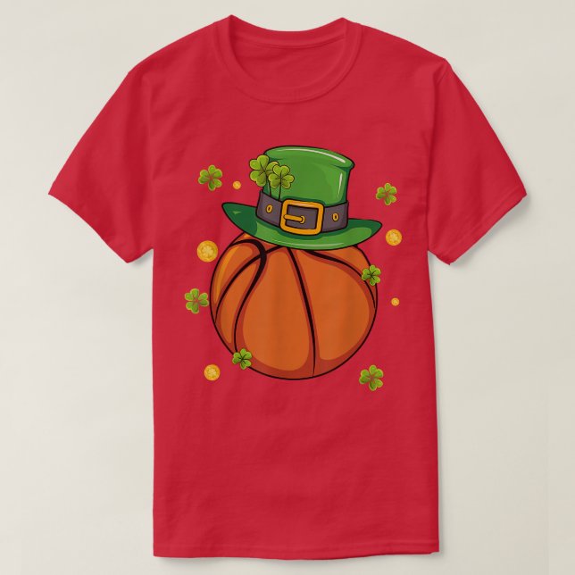 St Patrick's Day Basketball Liebhaber Kleider (Design vorne)