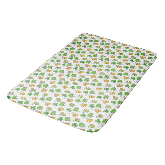 St. Patrick's Day Bath Mat Badematte (Schrägansicht)