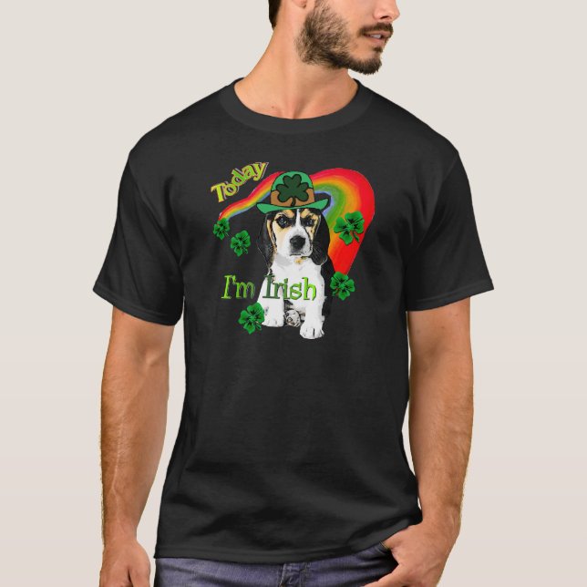 St. Patrick's Day Beagle T-Shirt (Vorderseite)
