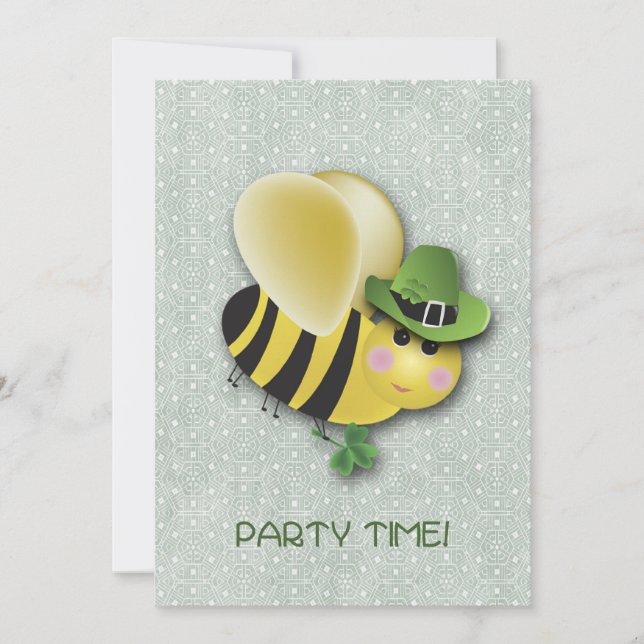 St. Patrick's Day BEE Invitation (Devant)