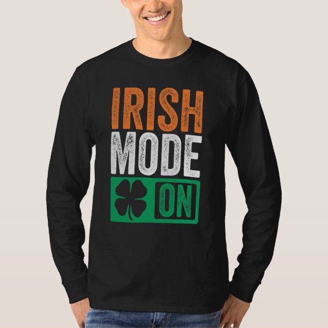 St Patrick's Day Beer Drinking Ireland Irish Mode  T-Shirt (Vorderseite)