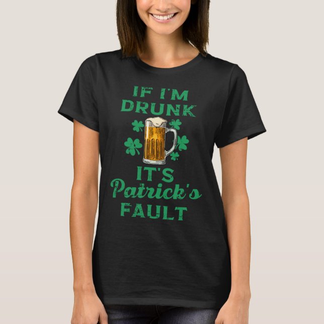 St Patricks Day Beer Kleeblatt Celtic Irish Paddys T-Shirt (Vorderseite)
