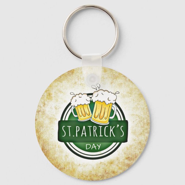 St. Patrick's Day Beer Schlüsselanhänger (Vorderseite)
